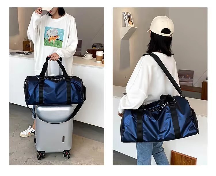 Waterproof Shoe Compartment Oxford Weekend Travel Lightweight Duffel Bag product detail