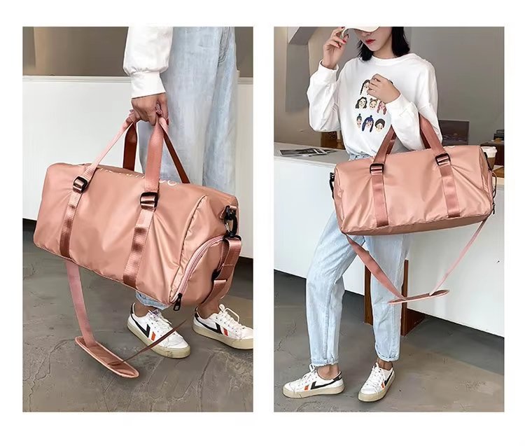 Waterproof Shoe Compartment Oxford Weekend Travel Lightweight Duffel Bag product detail
