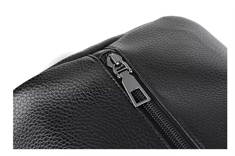 Waterproof Shoe Compartment PU Leather Business Travel Duffel Bag product detail