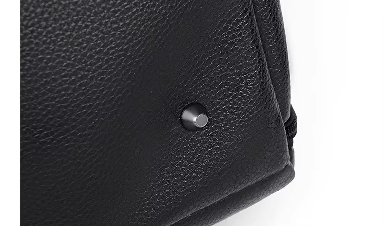 Waterproof Shoe Compartment PU Leather Business Travel Duffel Bag product detail