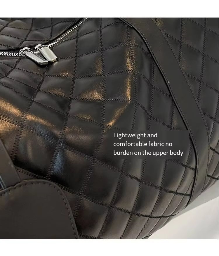 Waterproof PU Leather Weekend Travel Duffel Bag product detail
