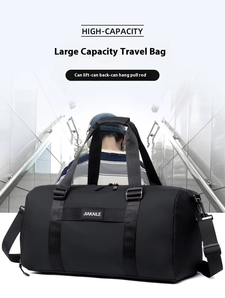 Water-Resistant Shoe Compartment Oxford Sports Travel Duffel Bag product detail