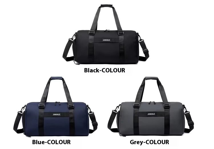 Water-Resistant Shoe Compartment Oxford Sports Travel Duffel Bag product detail