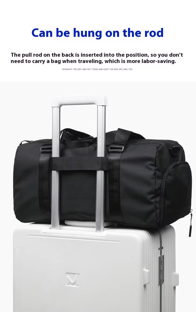 Water-Resistant Shoe Compartment Oxford Sports Travel Duffel Bag product detail