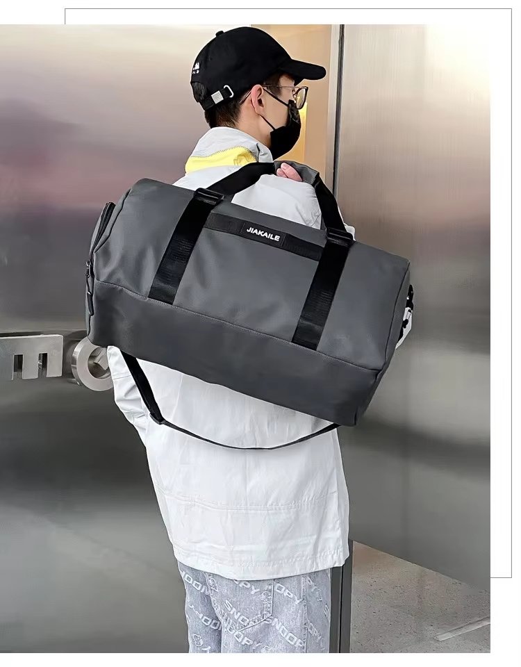 Water-Resistant Shoe Compartment Oxford Sports Travel Duffel Bag product detail