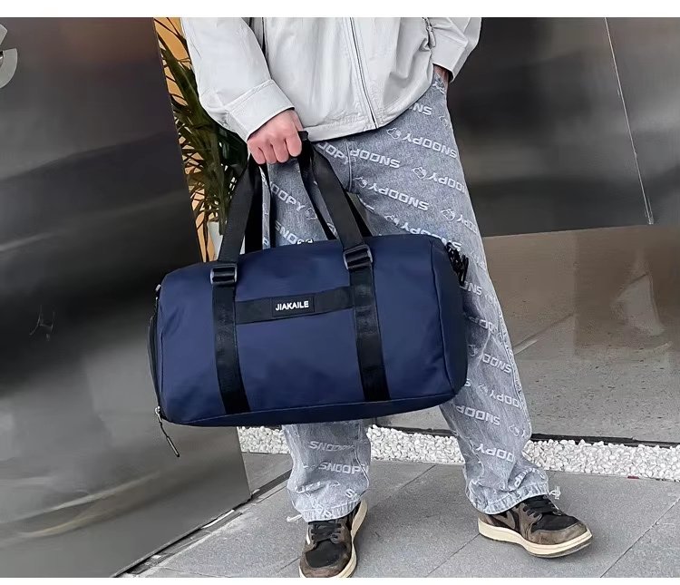 Water-Resistant Shoe Compartment Oxford Sports Travel Duffel Bag product detail