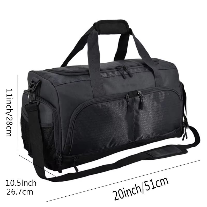 Waterproof Shoe Compartment Polyester Weekend Travel Duffel Bag product detail