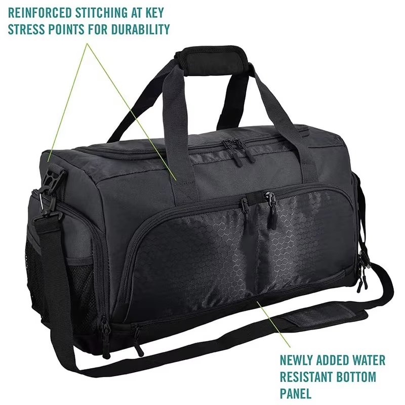 Waterproof Shoe Compartment Polyester Weekend Travel Duffel Bag product detail