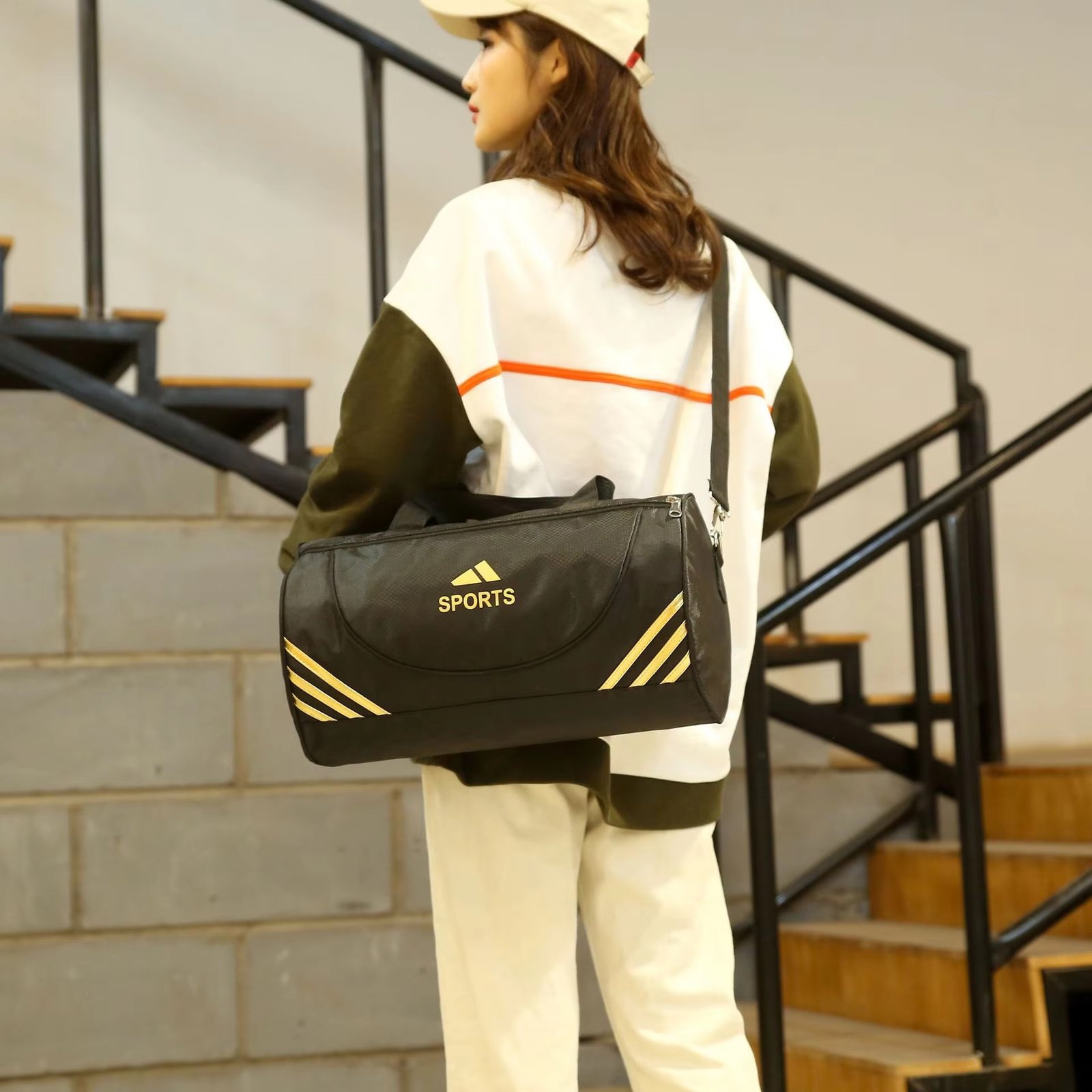 Factory Training Crossbody Luggage Travel Duffel Bags Large Capacity Leisure Fitness Gym Sports Bag detail image