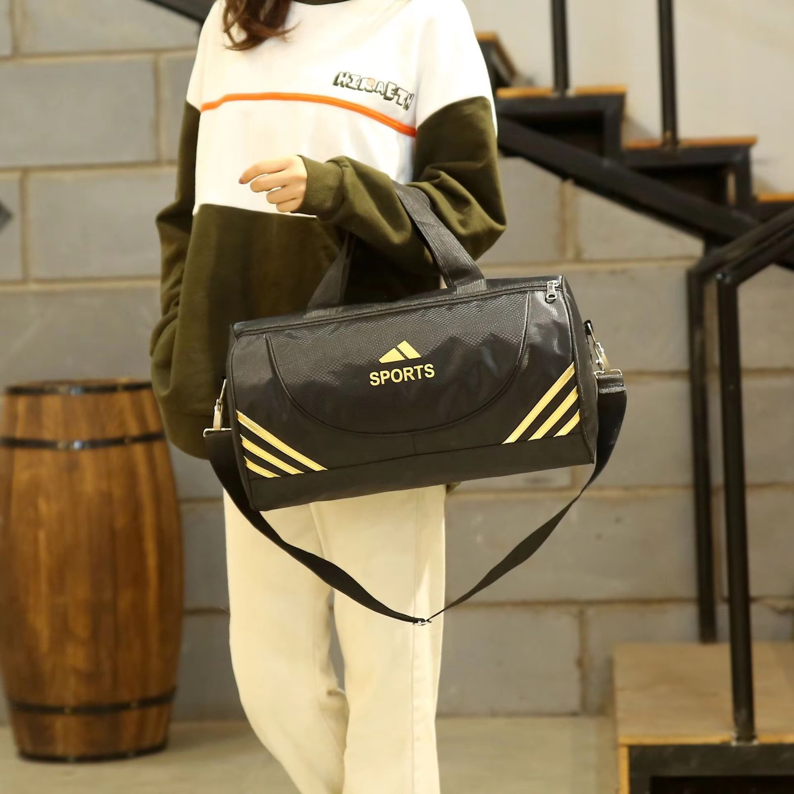 Factory Training Crossbody Luggage Travel Duffel Bags Large Capacity Leisure Fitness Gym Sports Bag detail image