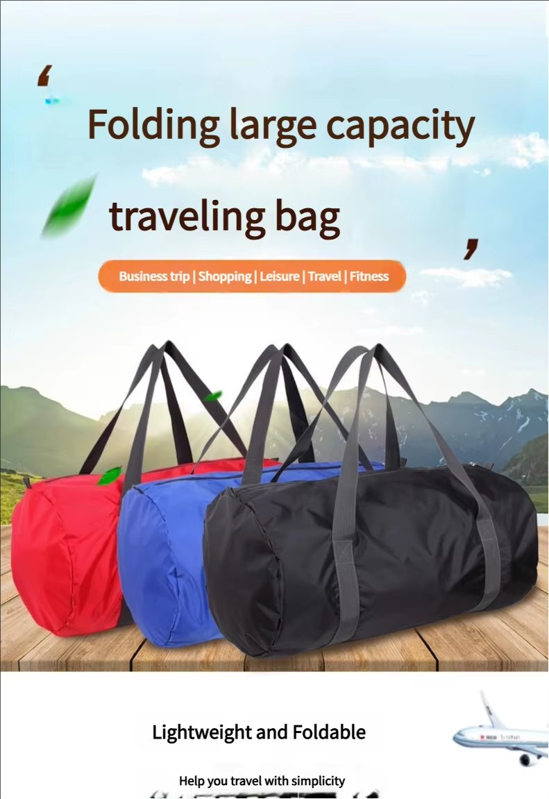 Waterproof Shoe Compartment Nylon Weekend Travel Garment Duffel Bag product detail