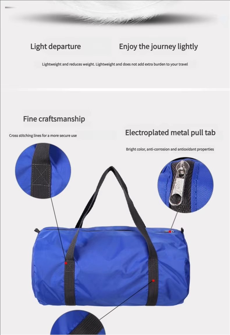 Waterproof Shoe Compartment Nylon Weekend Travel Garment Duffel Bag product detail