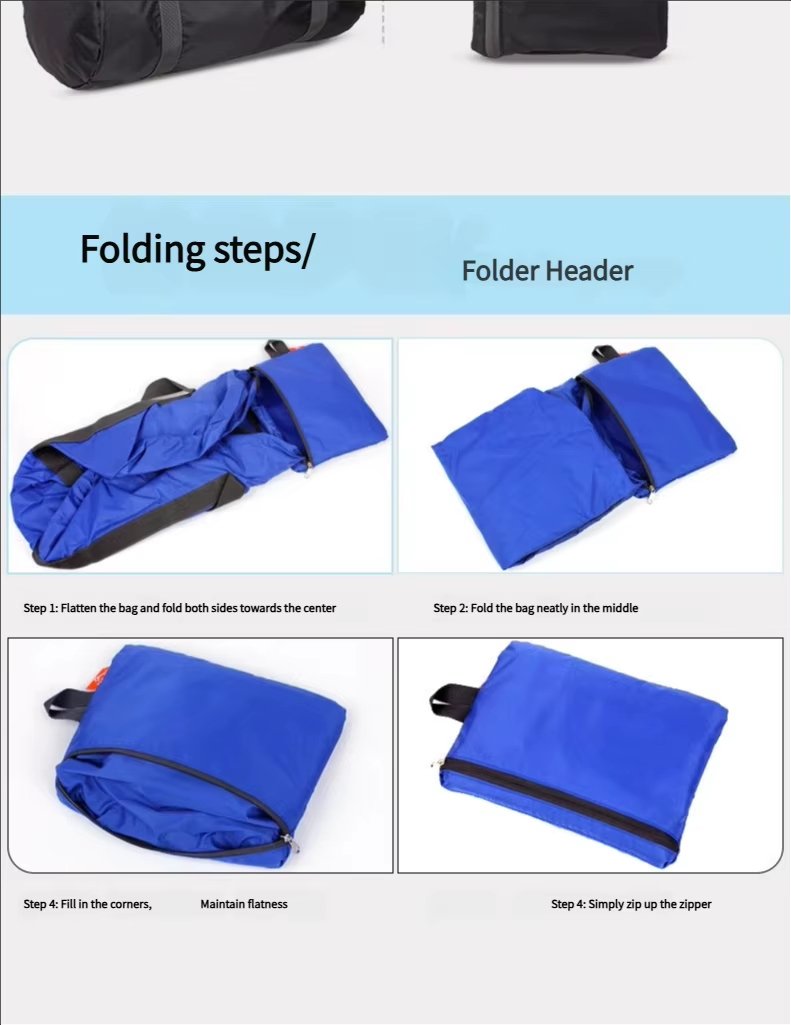 Waterproof Shoe Compartment Nylon Weekend Travel Garment Duffel Bag product detail