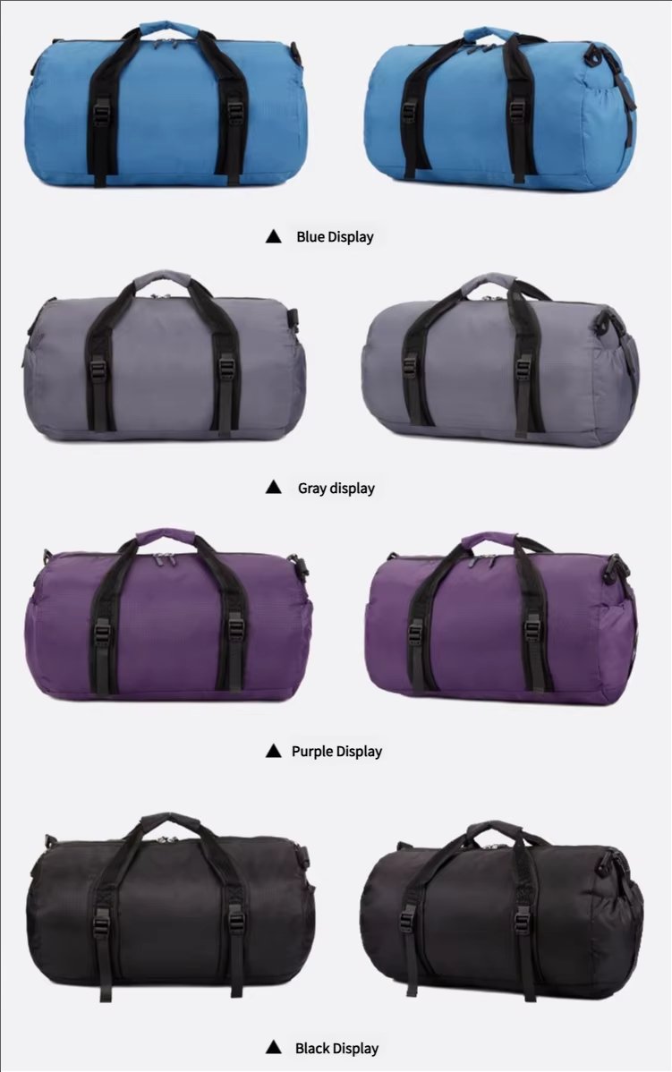 Foldable Nylon Sports Travel Tote Duffel Bag product detail