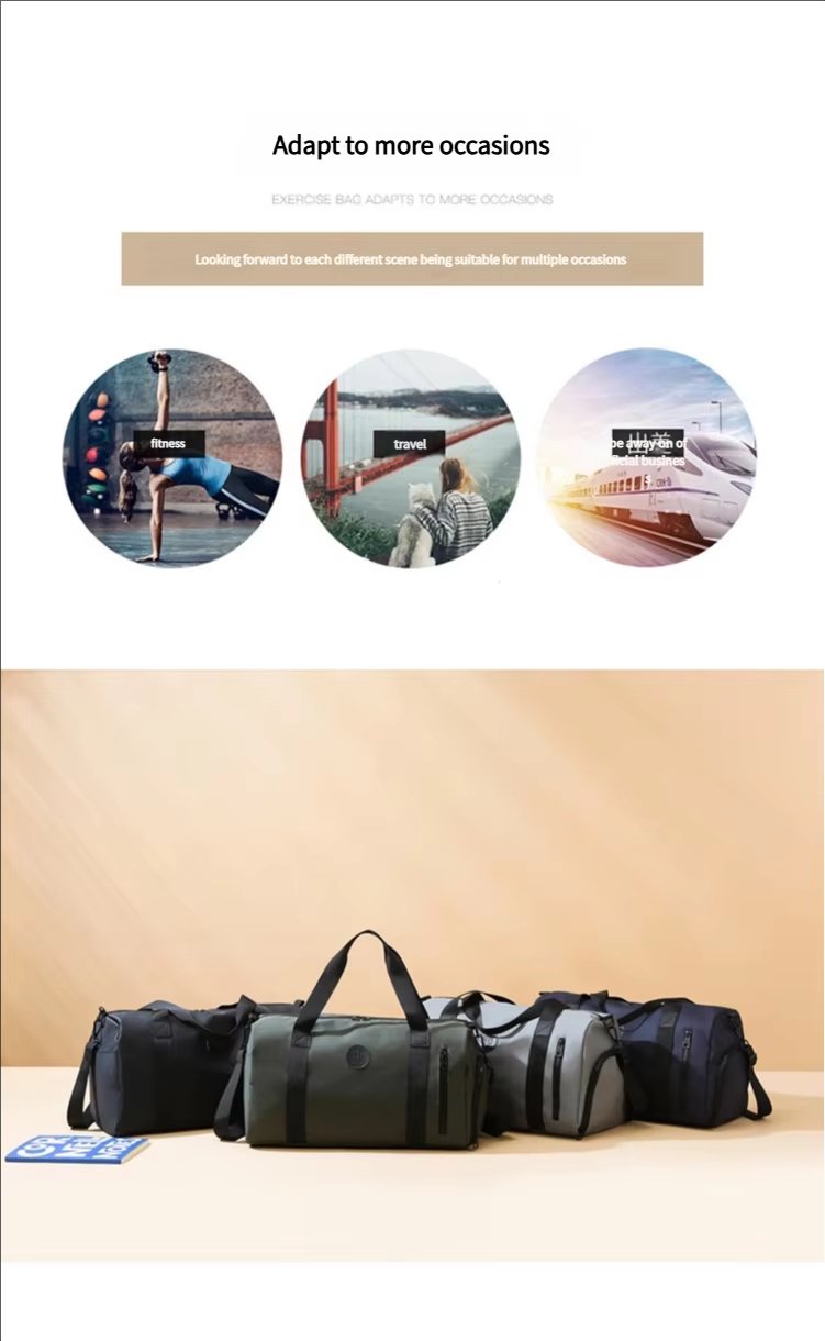 Waterproof Oxford Sports Travel Shoulder Duffel Bag product detail