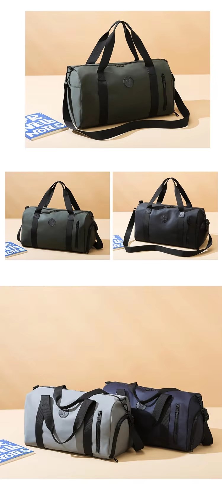 Waterproof Oxford Sports Travel Shoulder Duffel Bag product detail
