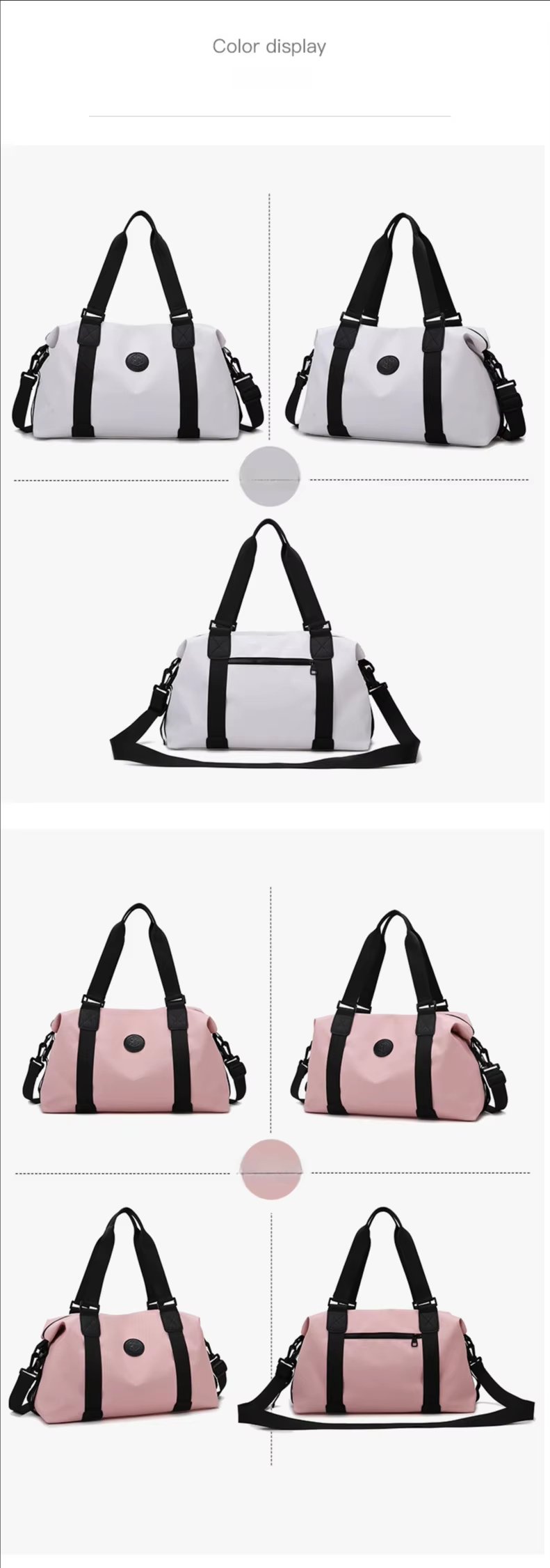 Large Capacity Lightweight Multi-function Weekender Gym Sports Travel Tote Bag - product detail