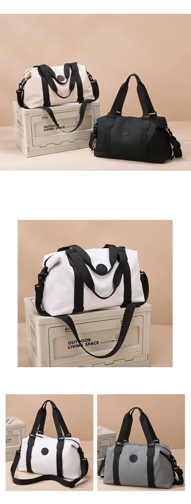 Large Capacity Lightweight Multi-function Weekender Gym Sports Travel Tote Bag - product detail