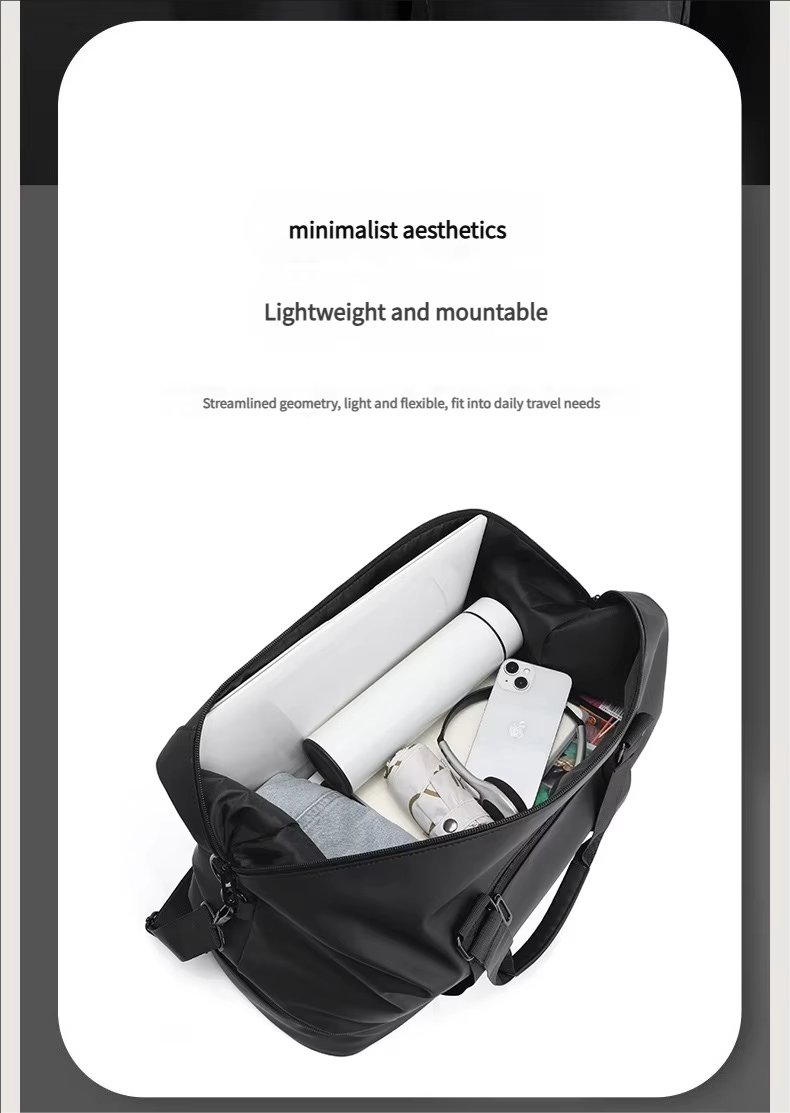 PU Waterproof Large Capacity Shoe Compartment Lightweight Multi-function Travel Tote Bag - product detail