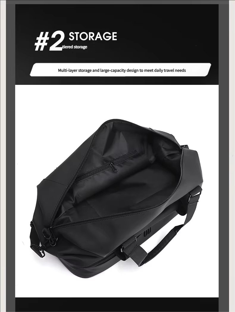 PU Waterproof Large Capacity Shoe Compartment Lightweight Multi-function Travel Tote Bag - product detail