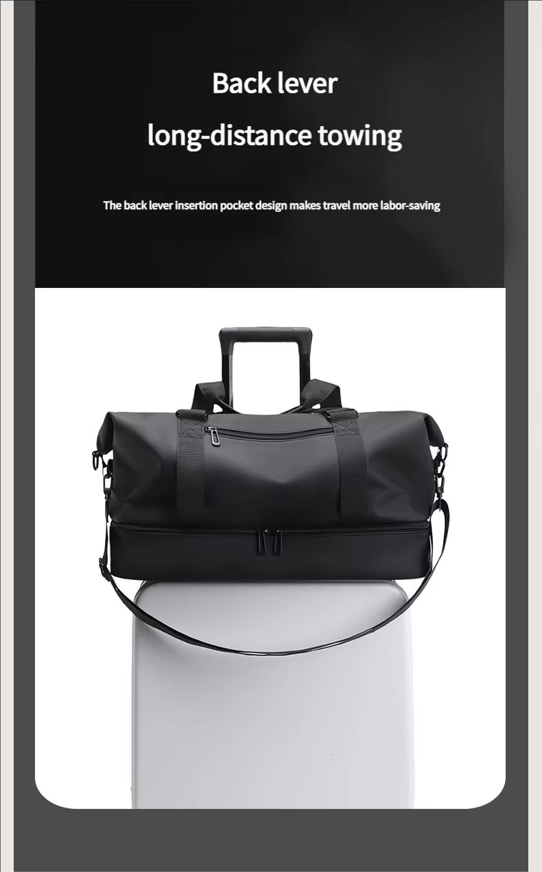 PU Waterproof Large Capacity Shoe Compartment Lightweight Multi-function Travel Tote Bag - product detail