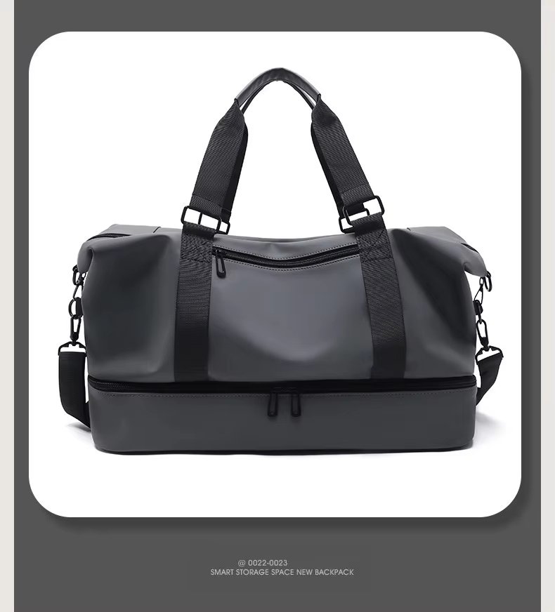 PU Waterproof Large Capacity Shoe Compartment Lightweight Multi-function Travel Tote Bag - product detail