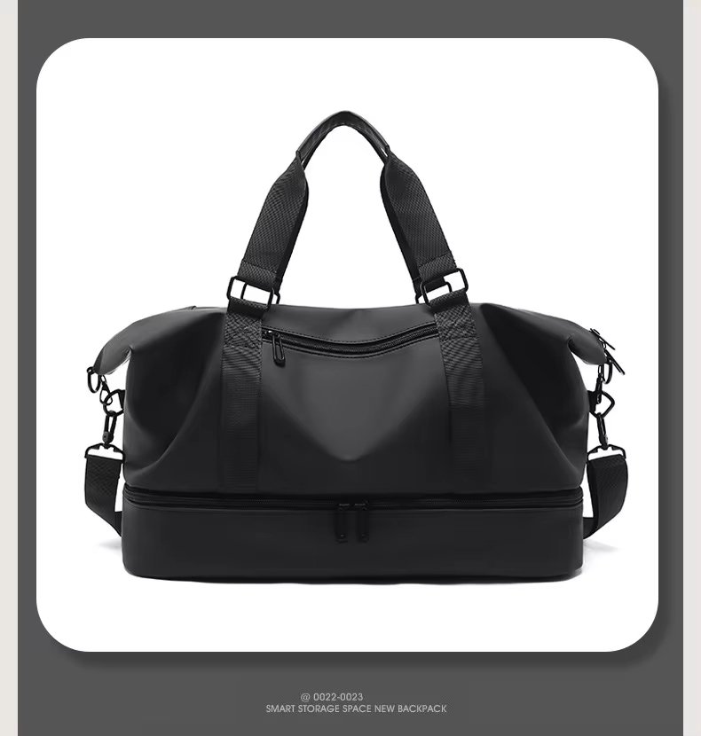 PU Waterproof Large Capacity Shoe Compartment Lightweight Multi-function Travel Tote Bag - product detail