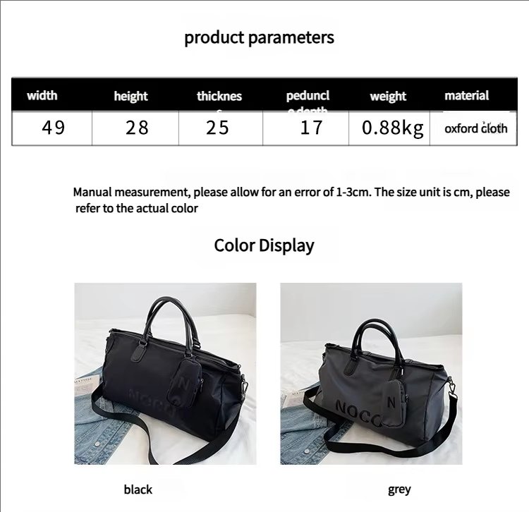 Waterproof Overnight Gym Sports Travel Outdoor Travel Tote Bag - product detail