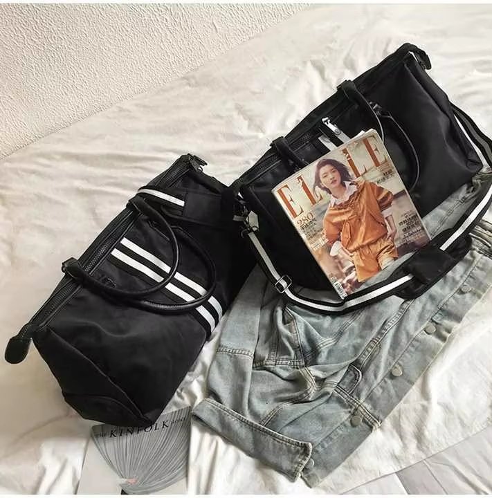 Nylon Waterproof Large Capacity Shoe Compartment Multi-function Overnight Travel Tote Bag - product detail