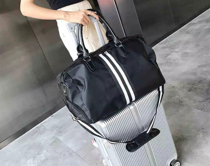 Nylon Waterproof Large Capacity Shoe Compartment Multi-function Overnight Travel Tote Bag - product detail