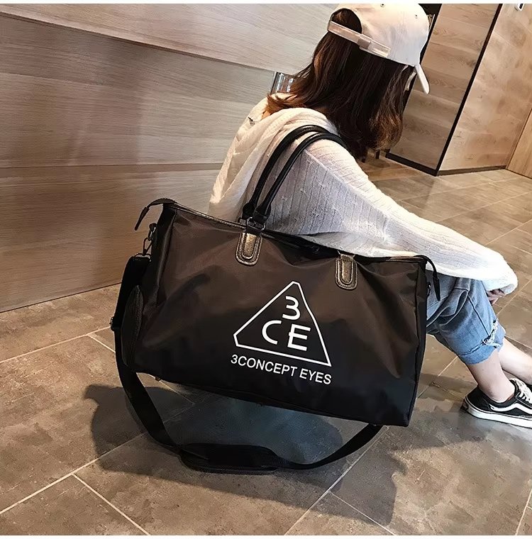 Nylon Waterproof Large Capacity Shoe Compartment Multi-function Overnight Travel Tote Bag - product detail