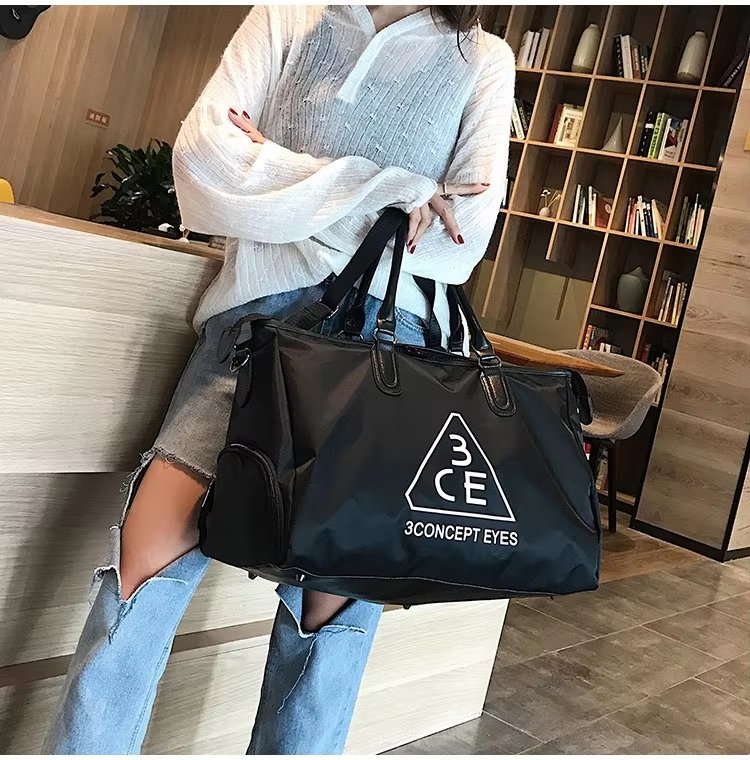Nylon Waterproof Large Capacity Shoe Compartment Multi-function Overnight Travel Tote Bag - product detail