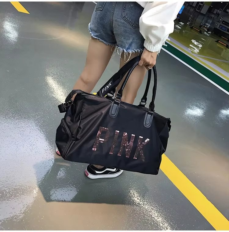 Nylon Waterproof Large Capacity Shoe Compartment Multi-function Overnight Travel Tote Bag - product detail