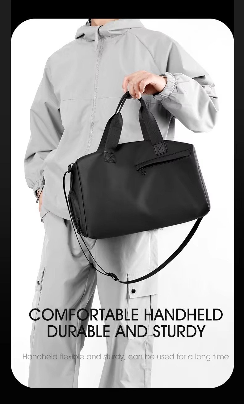 New Fashion Custom Handheld Travel Bag Dry Wet Separation Sports Fitness Bag Large Capacity Weekender Bag with Shoe Compartment product detail