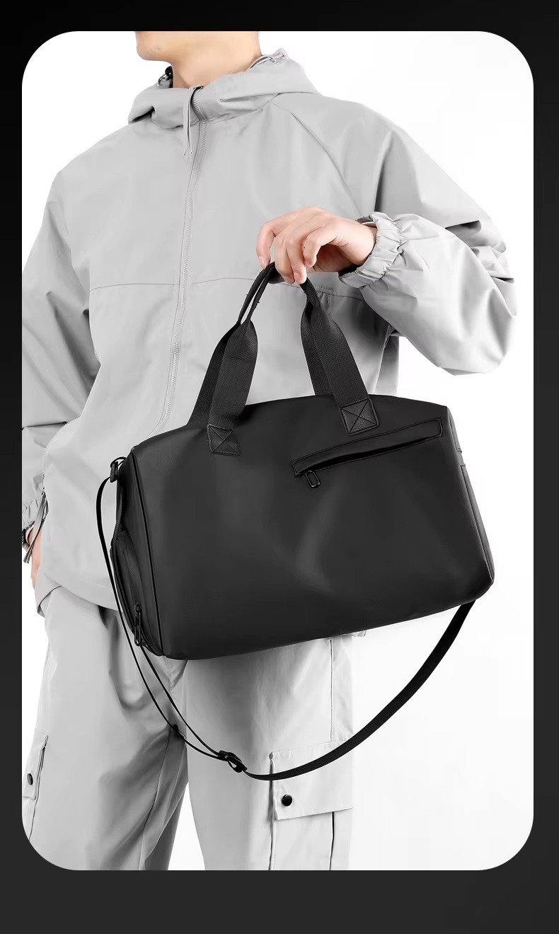New Fashion Custom Handheld Travel Bag Dry Wet Separation Sports Fitness Bag Large Capacity Weekender Bag with Shoe Compartment product detail