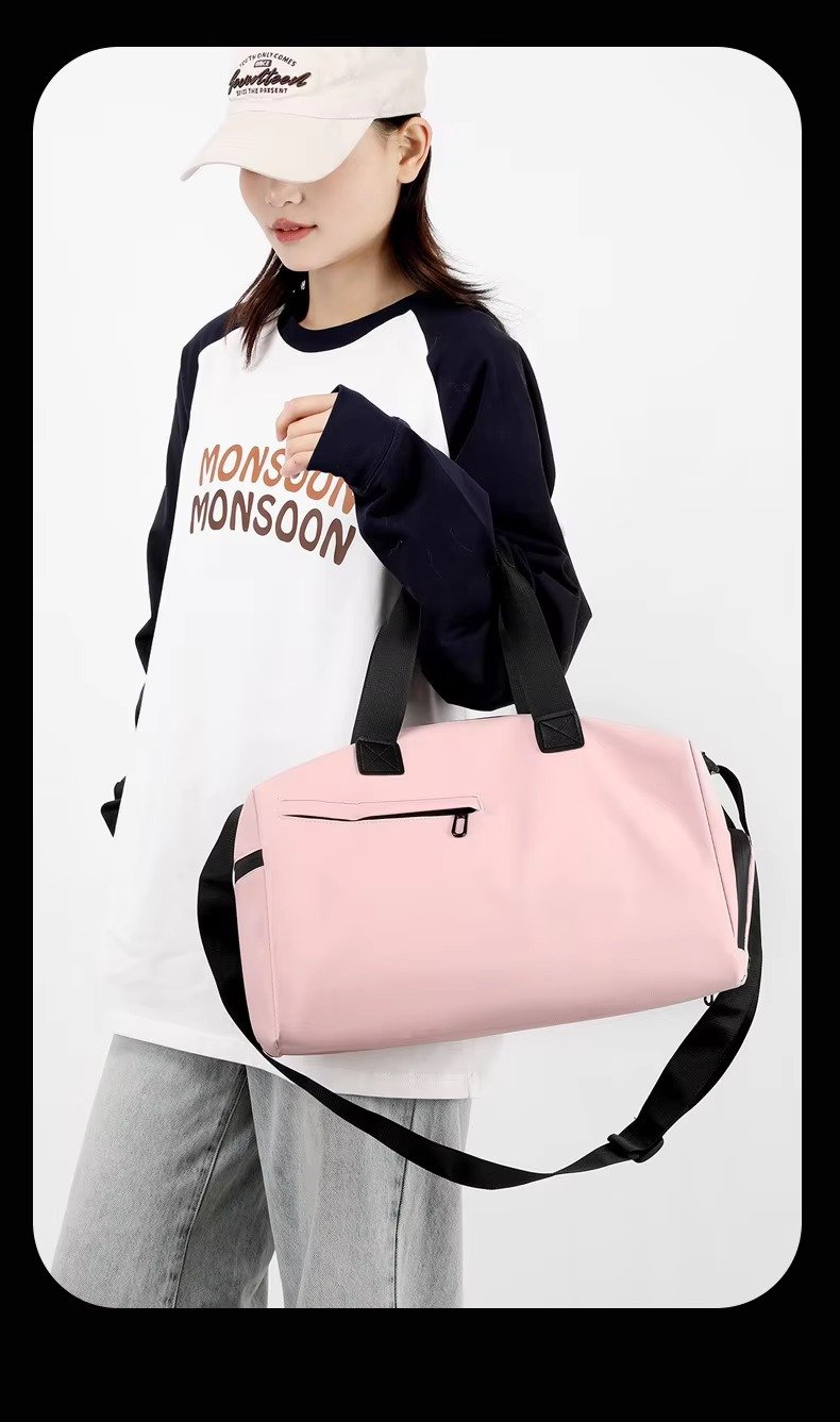 New Fashion Custom Handheld Travel Bag Dry Wet Separation Sports Fitness Bag Large Capacity Weekender Bag with Shoe Compartment product detail