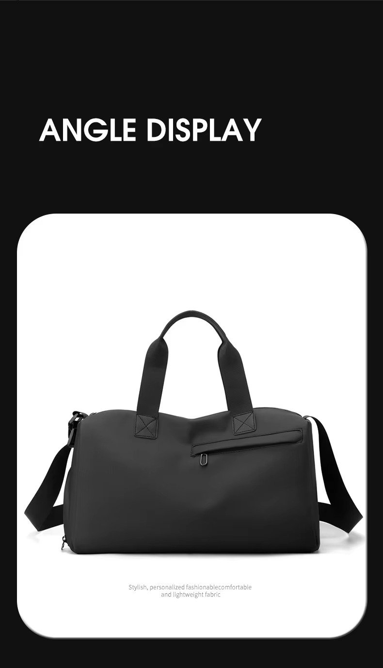 New Fashion Custom Handheld Travel Bag Dry Wet Separation Sports Fitness Bag Large Capacity Weekender Bag with Shoe Compartment product detail