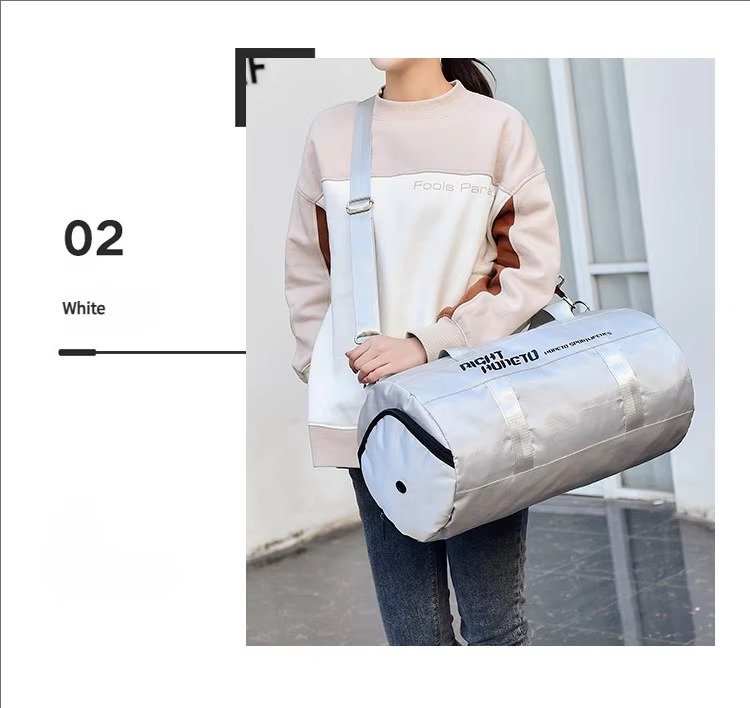 Custom Dry Wet Separation Training Gym Bag with Shoes Compartment Large Capacity Carry-on Luggage Travel Duffel Bag Handbag product detail
