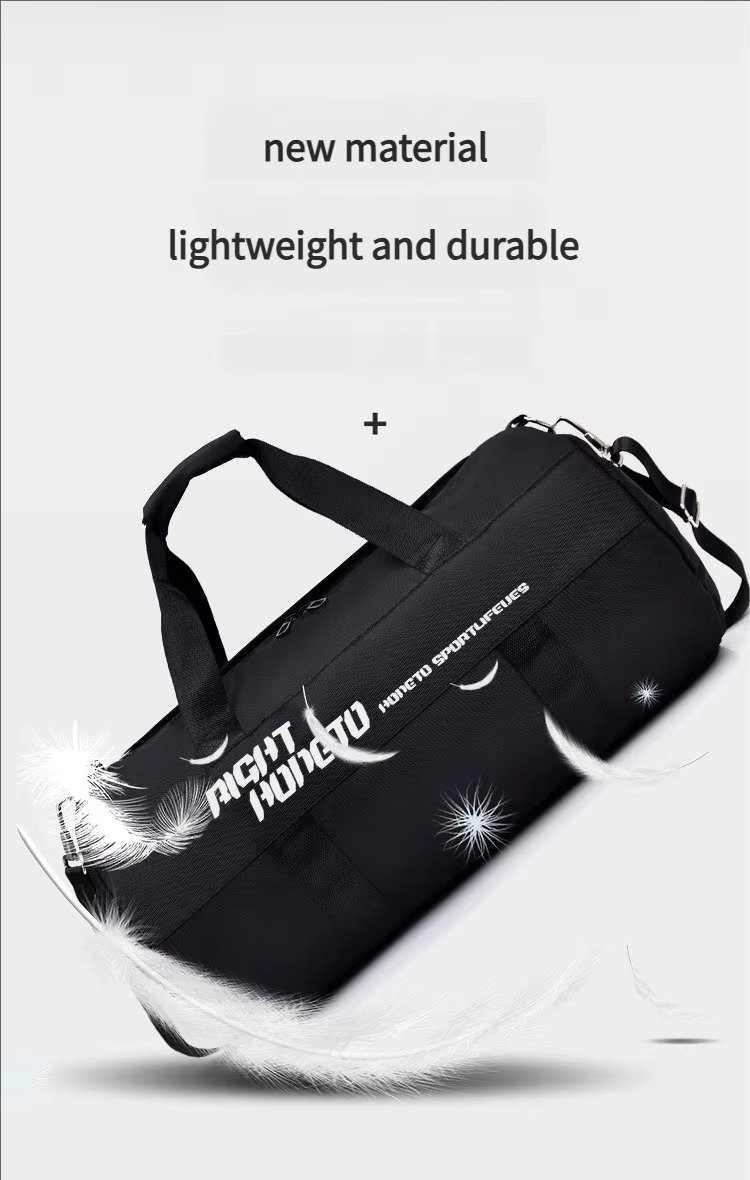 Custom Dry Wet Separation Training Gym Bag with Shoes Compartment Large Capacity Carry-on Luggage Travel Duffel Bag Handbag product detail
