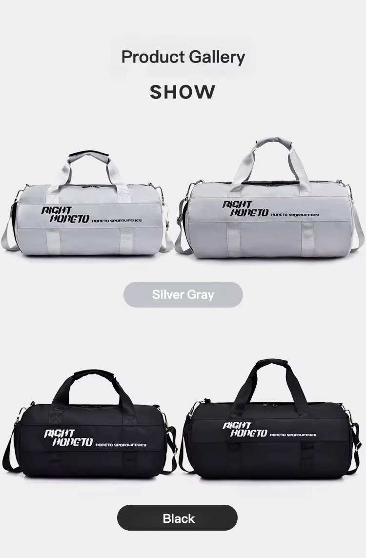 Custom Dry Wet Separation Training Gym Bag with Shoes Compartment Large Capacity Carry-on Luggage Travel Duffel Bag Handbag product detail