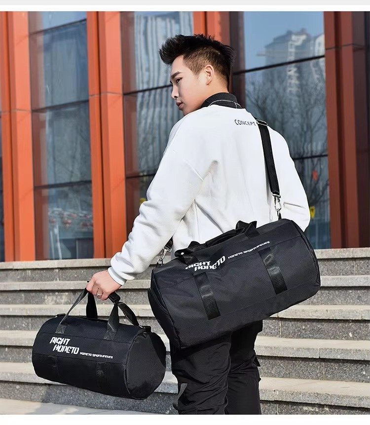 Custom Dry Wet Separation Training Gym Bag with Shoes Compartment Large Capacity Carry-on Luggage Travel Duffel Bag Handbag product detail