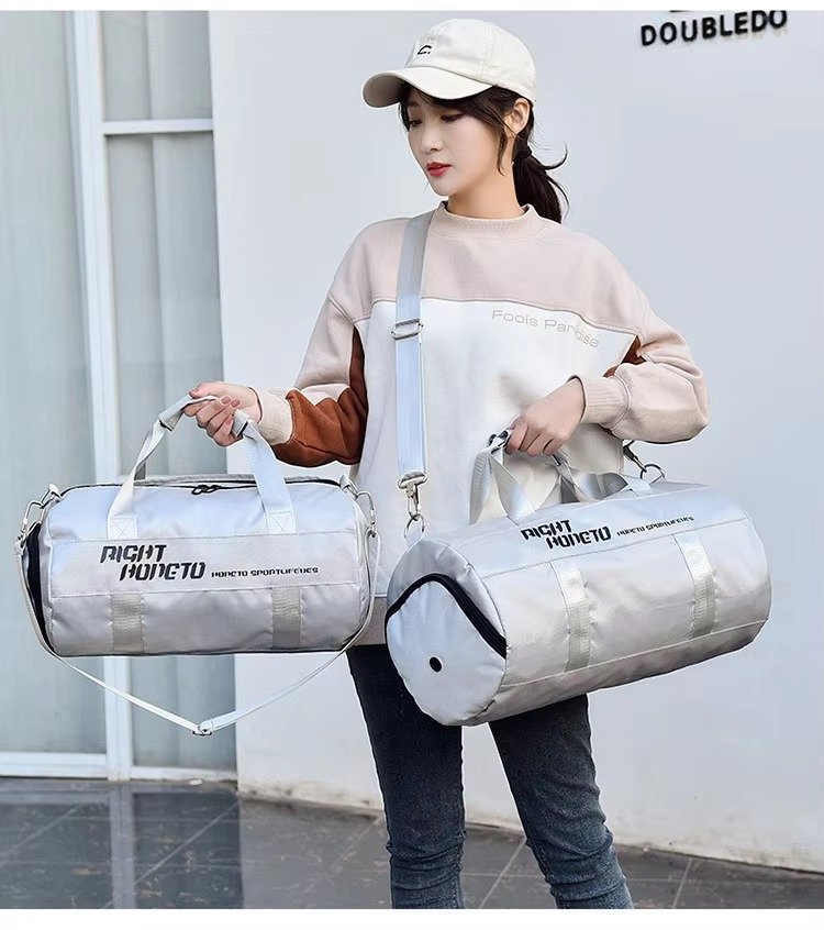 Custom Dry Wet Separation Training Gym Bag with Shoes Compartment Large Capacity Carry-on Luggage Travel Duffel Bag Handbag product detail