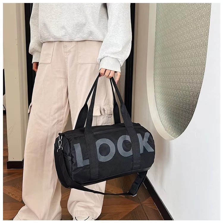 Large Capacity Nylon Waterproof Yoga Fitness Sports Training Tote Gym Carry Bag Weekender Travel Luggage Duffel Bag detail image