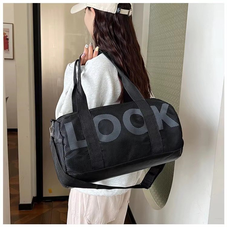 Large Capacity Nylon Waterproof Yoga Fitness Sports Training Tote Gym Carry Bag Weekender Travel Luggage Duffel Bag detail image