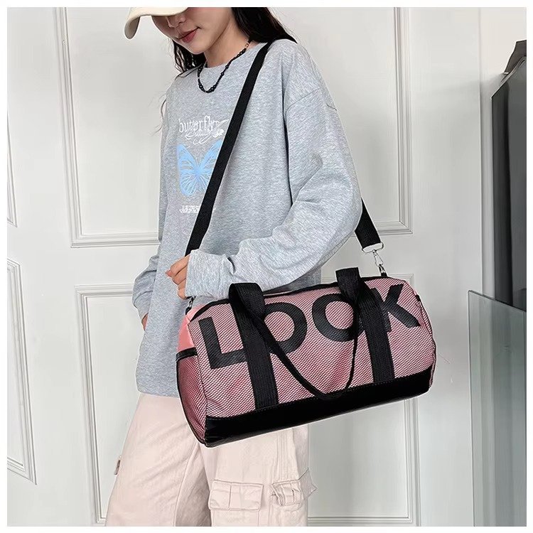 Large Capacity Nylon Waterproof Yoga Fitness Sports Training Tote Gym Carry Bag Weekender Travel Luggage Duffel Bag detail image