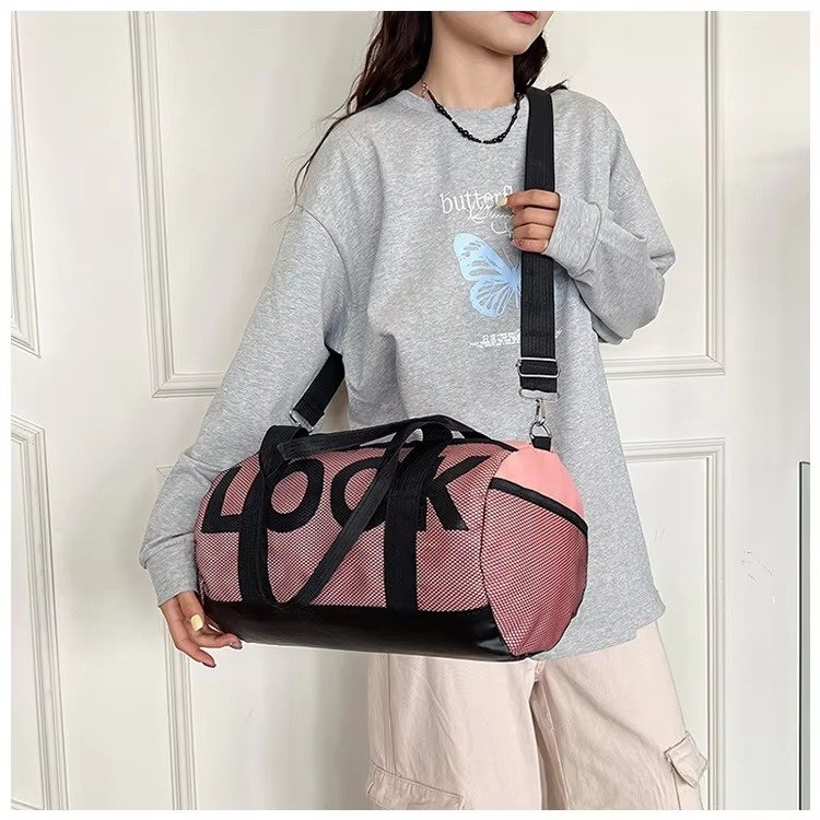 Large Capacity Nylon Waterproof Yoga Fitness Sports Training Tote Gym Carry Bag Weekender Travel Luggage Duffel Bag detail image