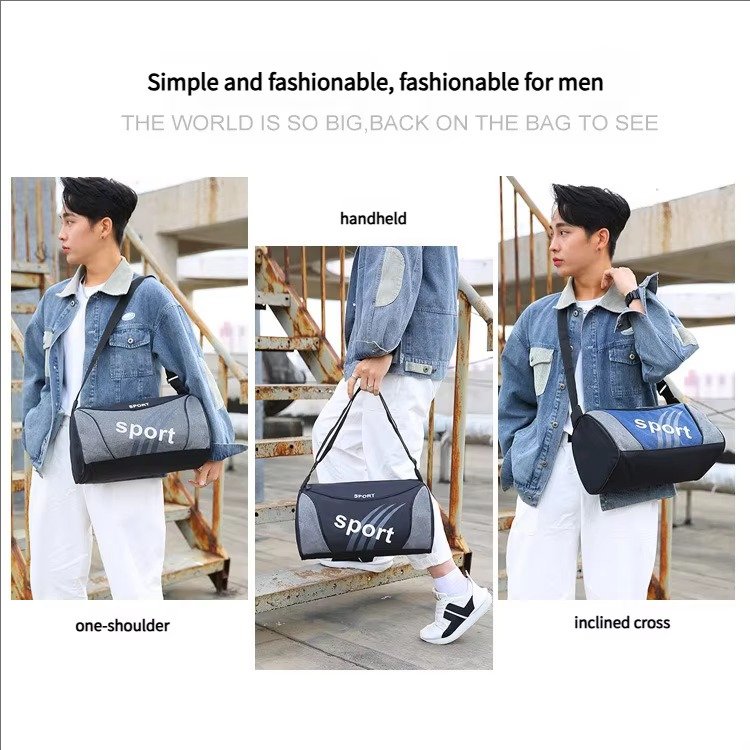 Outdoor Nylon Football Sports Duffle Bags Fitness Training Fitness Gym Tote Handbag Swimming Waterproof Travel Bag Organizer detail image