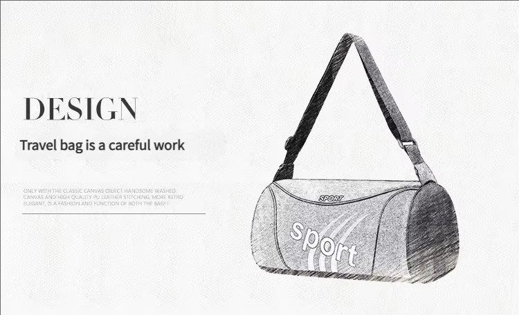 Outdoor Nylon Football Sports Duffle Bags Fitness Training Fitness Gym Tote Handbag Swimming Waterproof Travel Bag Organizer detail image