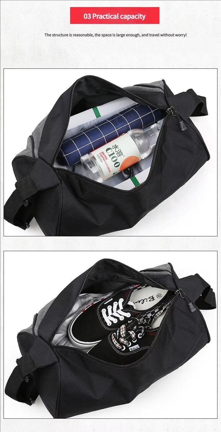 Outdoor Nylon Football Sports Duffle Bags Fitness Training Fitness Gym Tote Handbag Swimming Waterproof Travel Bag Organizer detail image