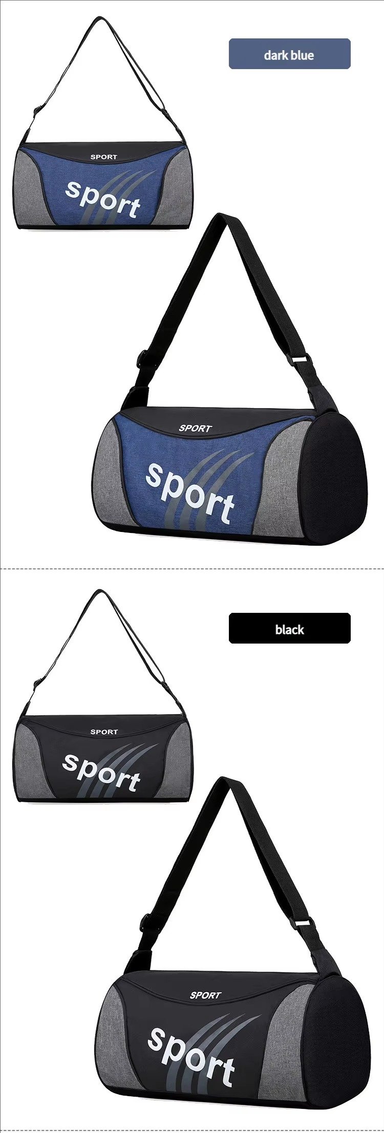 Outdoor Nylon Football Sports Duffle Bags Fitness Training Fitness Gym Tote Handbag Swimming Waterproof Travel Bag Organizer detail image